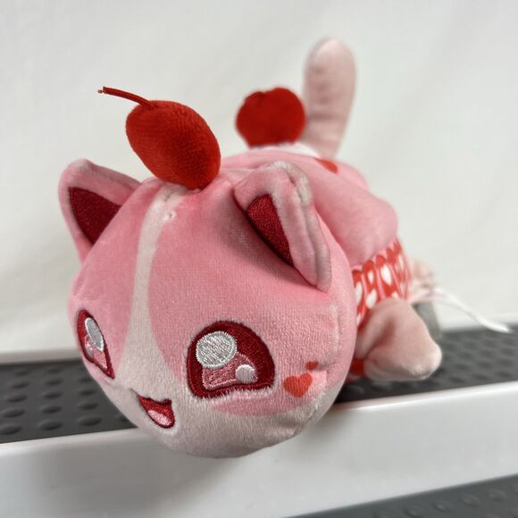 Aphmau MeeMeows Litter 3 Pink Cherry Cupcake Cat 6" Plush Valentines - Picture 9 of 12